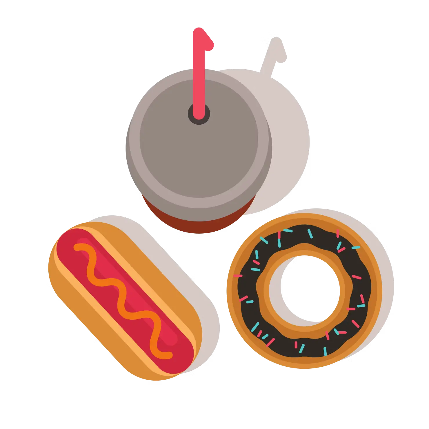 Fast food illustration